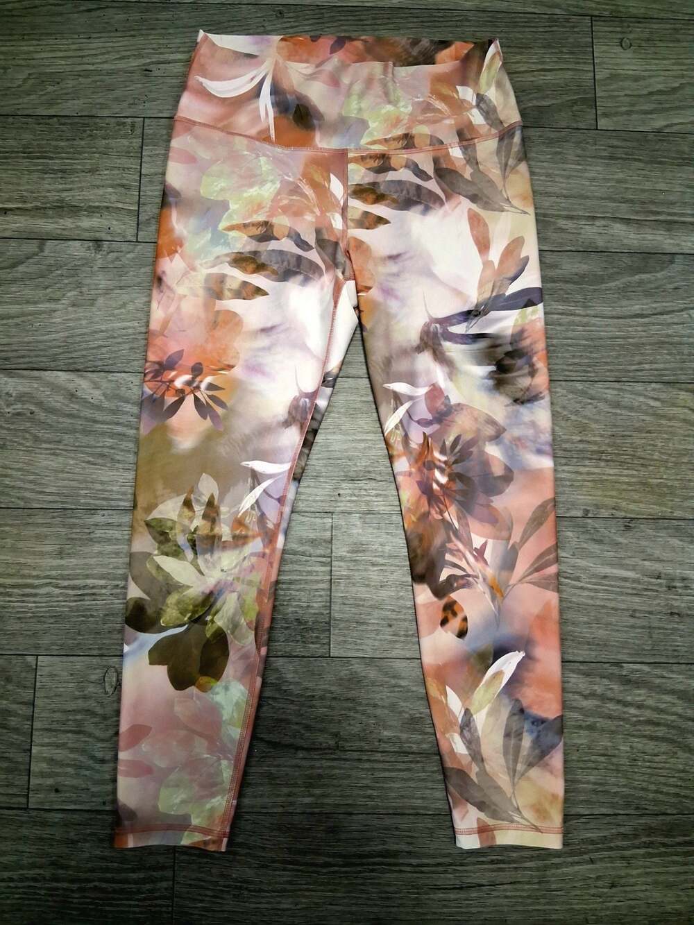 Old Navy Active Powersoft High-Rise Leggings Go-Dry Floral Print Size L